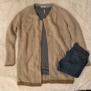 Bar III Chevron striped Cardigan